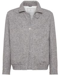 Brunello Cucinelli - パデッドジャケット - Lyst