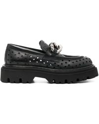 Casadei - Trappeur Lug-sole 50mm Loafers - Lyst