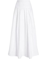 Proenza Schouler - Nessa Pleated Poplin Maxi Skirt - Lyst