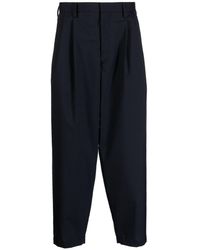 Kolor - Cropped Tapered Trousers - Lyst