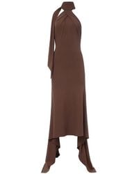 Monse - Twist-Front Asymmetric Midi Dress - Lyst