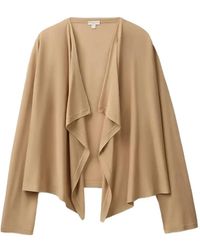 Benetton - Draped Long-Sleeve Cardigan - Lyst