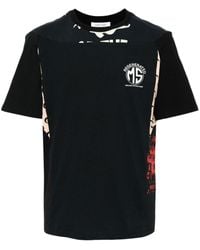 Marine Serre - Regenerated T-shirt Met Patchwork - Lyst