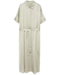 Peserico - Satin Midi Dress - Lyst