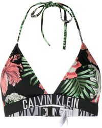 Calvin Klein Top bikini a triangolo Intense Power - Nero