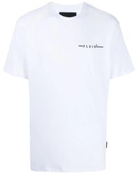 Philipp Plein - Flocked Logo-Print T-Shirt - Lyst