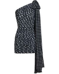 Patou - Polka-Dot Asymmetric Mini Dress - Lyst