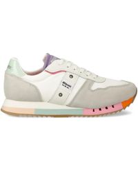 Blauer - Melrose panelled sneakers - Lyst