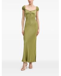 Bardot - Stasia Lace-Trim Puff-Sleeve Maxi Dress - Lyst