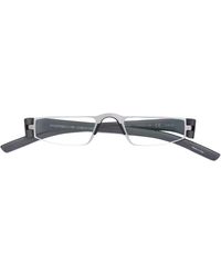 Porsche Design Brille mit rechteckigem Gestell - Schwarz