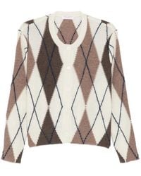 Majestic Filatures - Cardigan En Maille Losanges - Lyst