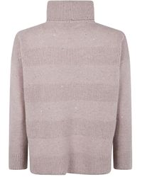 D.exterior - Roll-Neck Sequin-Detailed Sweater - Lyst