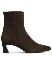 Evaluna - Pointed-Toe Calf Suede Boots - Lyst