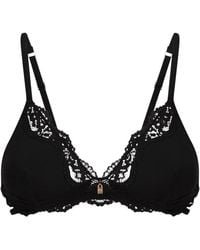 Moschino - Lace-Trim Triangle Bra - Lyst