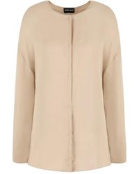 Giorgio Armani - Button-Front Long-Sleeve Shirt - Lyst