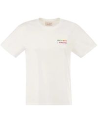 MC2 Saint Barth - T-Shirt En Coton Emilie À Motif Brodé - Lyst