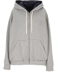 Miu Miu - Sudadera con capucha y aplique del logo - Lyst