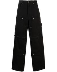 Givenchy - Jeans a gamba ampia con inserti rimovibili - Lyst