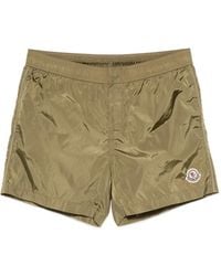 Moncler - Logo-Patch Swim Shorts - Lyst