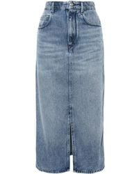 Isabel Marant - Tilauria Jeansrock Mit Stone-Wash-Effekt - Lyst