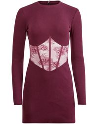 Fleur du Mal - Bouquet Lace Boned Dress - Lyst