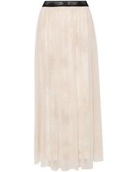 Liu Jo - Falda midi de tul con lentejuelas - Lyst