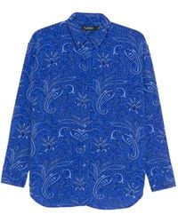 Ralph Lauren - Button-Up Blouse Met Paisley-Print - Lyst