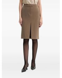 Isabelle Blanche - Midi-Rok Met Split - Lyst