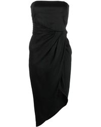 GAUGE81 - Strapless Asymmetric Draped Dress - Lyst