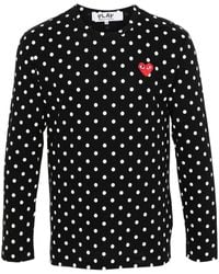 COMME DES GARÇONS PLAY - Polka Dot Print T-Shirt - Lyst