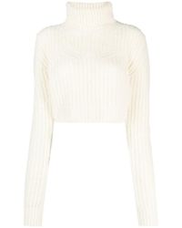 DSquared² - Chunky-Knit Cropped Jumper - Lyst