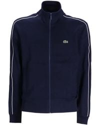 Lacoste - Logo-Appliqué Side-Stripe Sweatshirt - Lyst