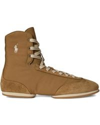 Polo Ralph Lauren - Polo Ballerina High-Top-Sneakers Aus Wildleder - Lyst