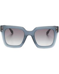 Isabel Marant - Logo-Plaque Square-Frame Sunglasses - Lyst
