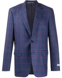 Canali - Single-Breasted Plaid Blazer - Lyst