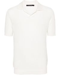 Tagliatore - Jake Open-knit Polo Shirt - Lyst