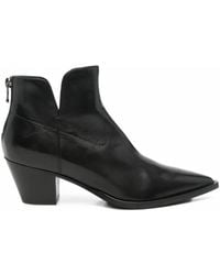 Mara Bini - Bottines En Cuir À Bout Pointu - Lyst