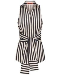Simon Miller - Inna Striped Sleeveless Shirt - Lyst