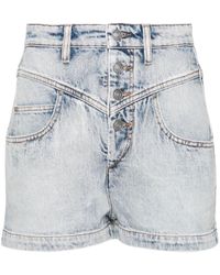 Isabel Marant - Taillenhohe Jovany Jeans-Shorts - Lyst