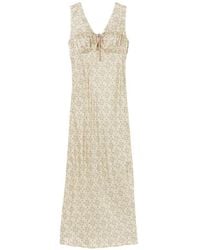 Claudie Pierlot - Robe Imprimée À Lien De Resserrage - Lyst