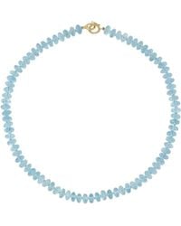 Irene Neuwirth - 18Kt Beaded Candy Aquamarine Necklace - Lyst