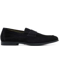 Doucal's - Penny Tonal-Stitching Suede Loafers - Lyst