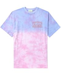 Aries - Logo-Print Tie-Dye T-Shirt - Lyst