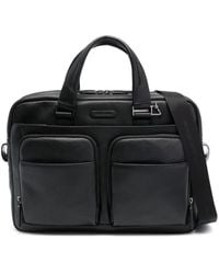 Piquadro - Aktentasche Mit Logo-Schild - Lyst