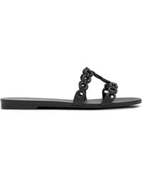 Aquazzura - Infinity Chain Flat Sandals - Lyst