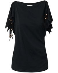 Isabel Marant - Jazia Beaded-Detail Sleeveless Cotton Top - Lyst