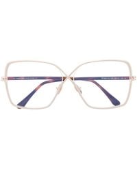 Tom Ford - Tortoiseshell-Effect Square-Frame Glasses - Lyst