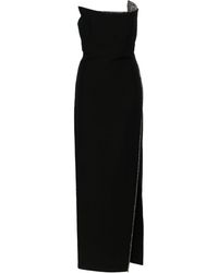 Roland Mouret - Strapless Silk And Wool Gown - Lyst