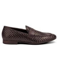 Frau - Woven Leather Loafers - Lyst