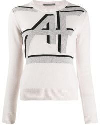 Alberta Ferretti - Intarsia-Knit Jumper - Lyst